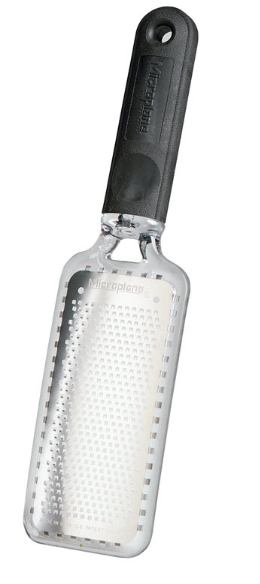 Microplane 3-3/8 in. W x 10-3/4 in. L Silver/Black Stainless Steel Fine Grater