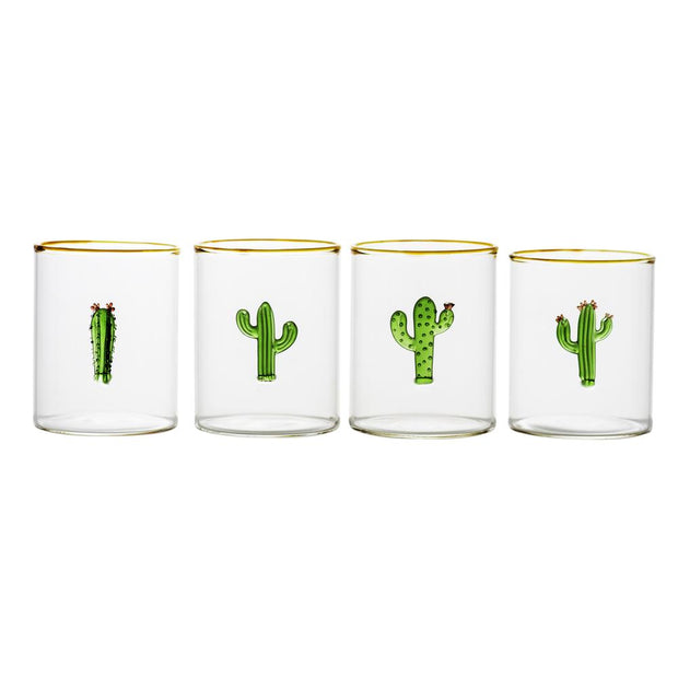 Cactus Cocktail Glass - Assorted