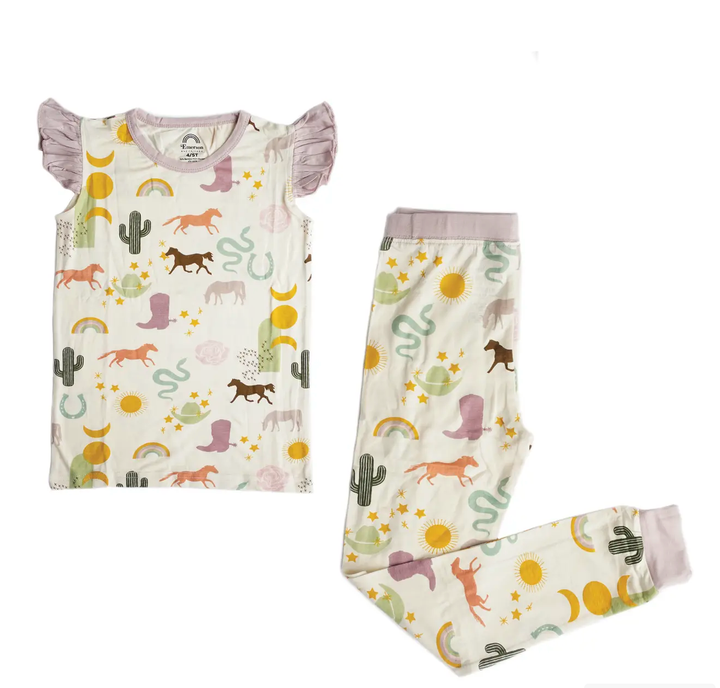 Emerson and Friends Kid's Wild and Free Bamboo Pajama Set