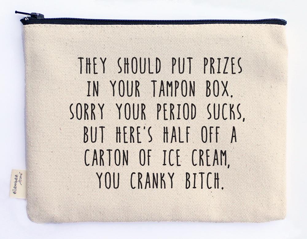 Prizes In Your Tampon Box Pouch