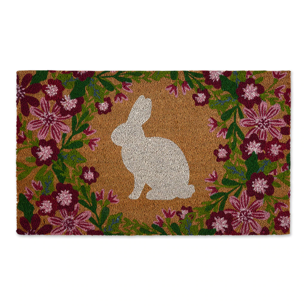 Floral Bunny Doormat