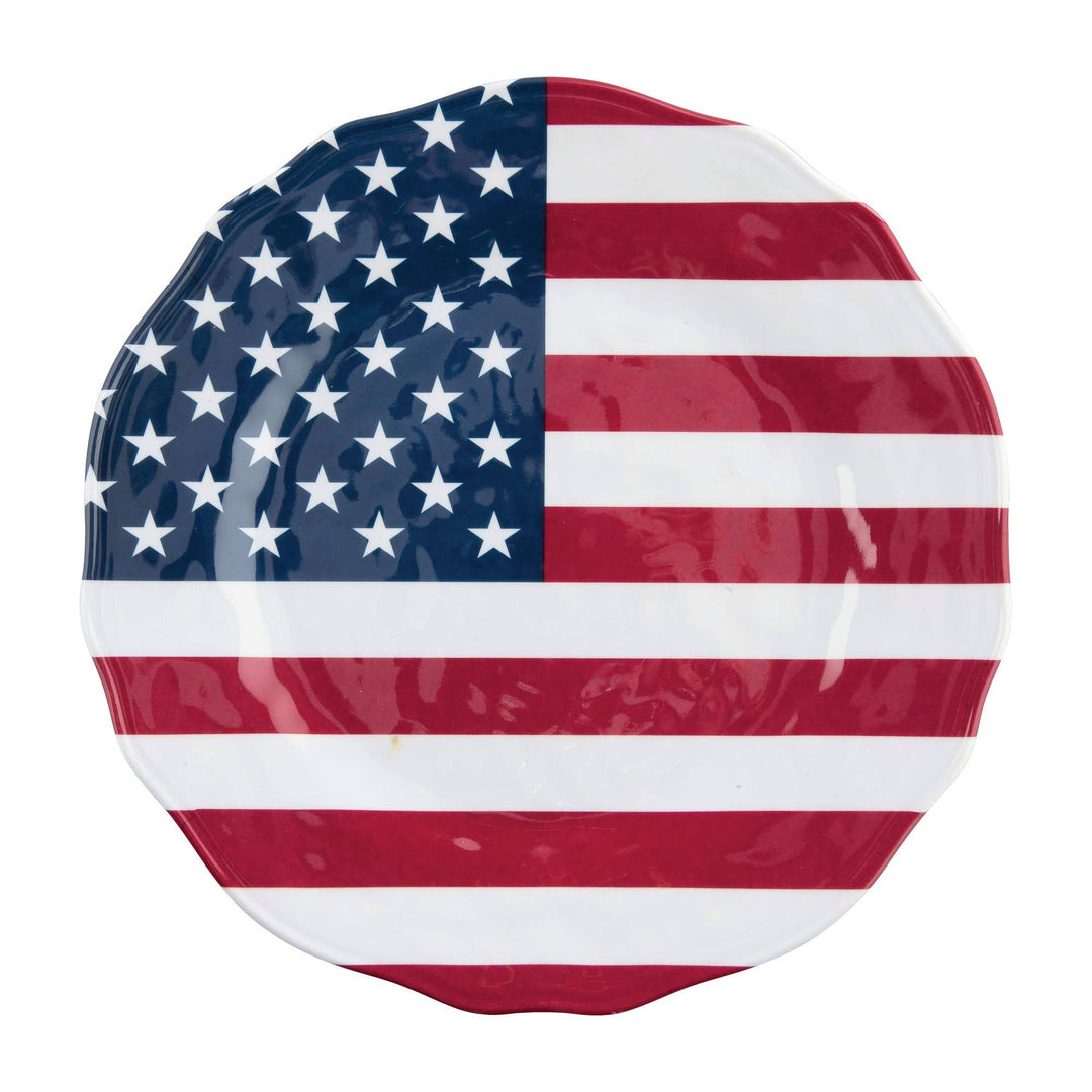 American Flag Melamine Plate