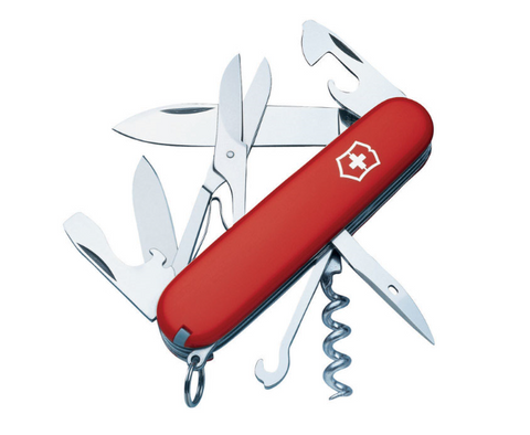 Swiss Army Knife Red Stainless Steel