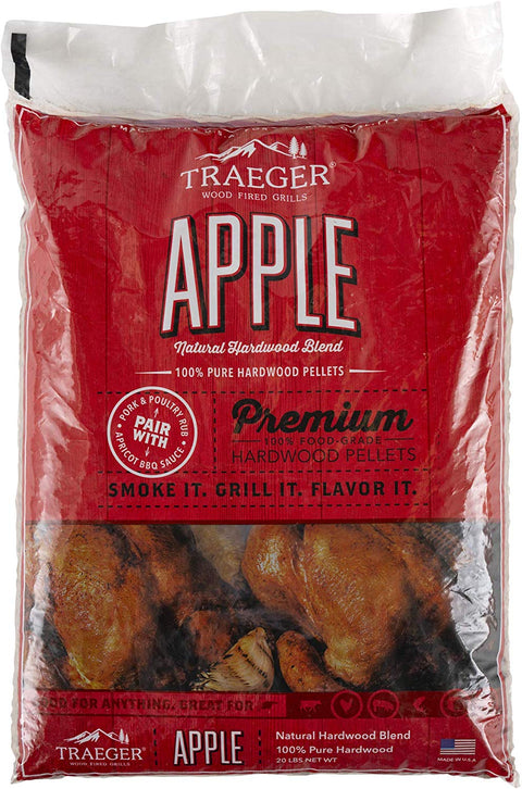 Traeger Apple BBQ Wood Pellets - 20lb