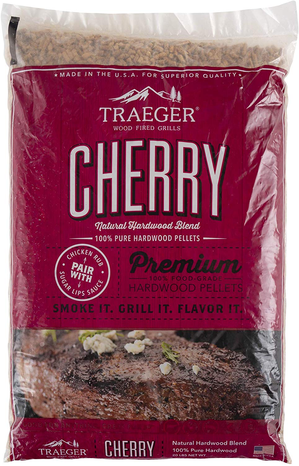 Traeger Cherry BBQ Wood Pellets - 20lb