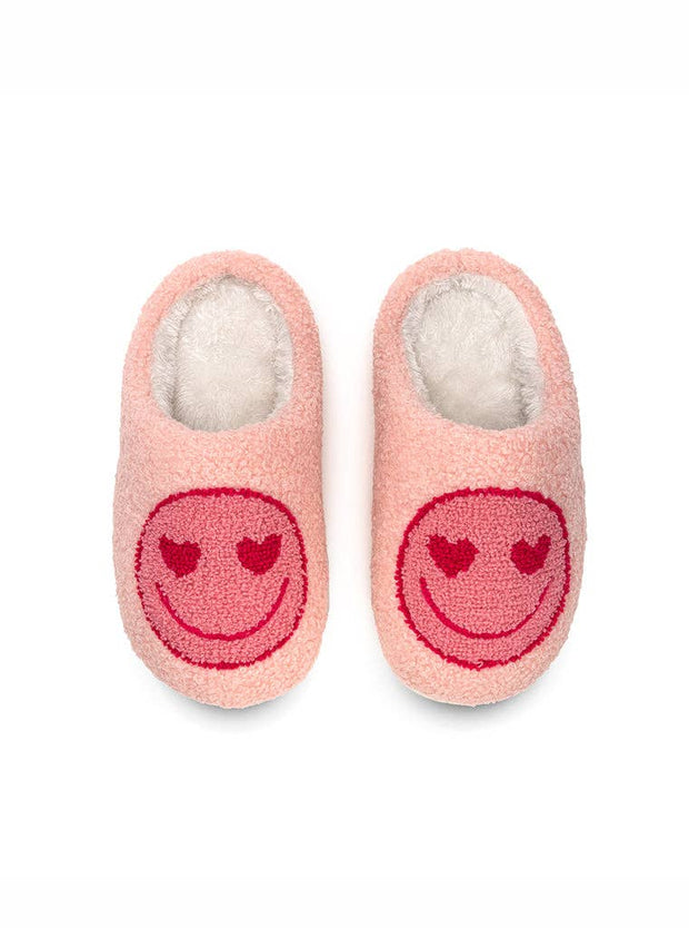Kid's Pink Happy Slippers