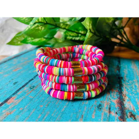 Multicolor Disc Bracelet