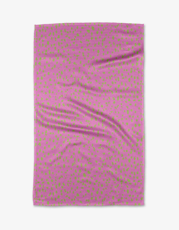 Geometry - Speckle Pink Tea Towel