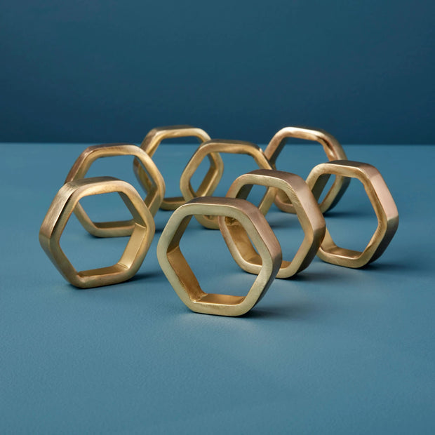Luxe Hexagon Napkin Ring