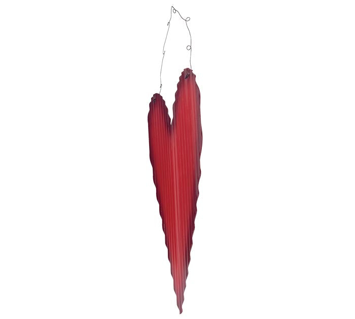 Corrugated Tin Heart Door Hanger