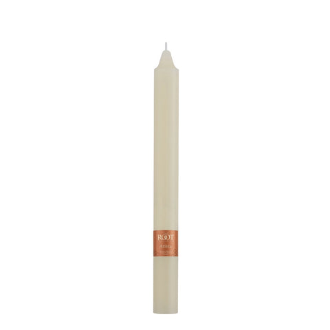 Root Candles - 9" Smooth Arista Taper Candle - Ivory