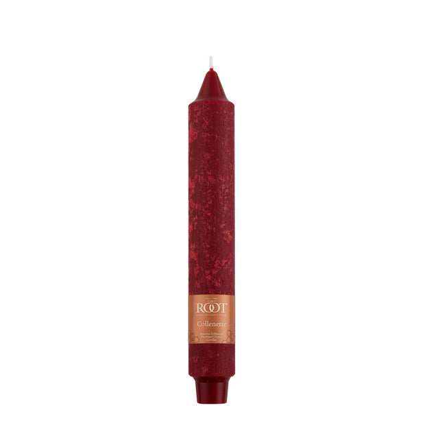 Root Candles - 9" Timberline Collenette Taper Candles - Garnet