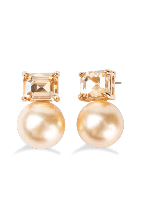 Violet & Brooks - Audrey Pearl Post Earring - Gold