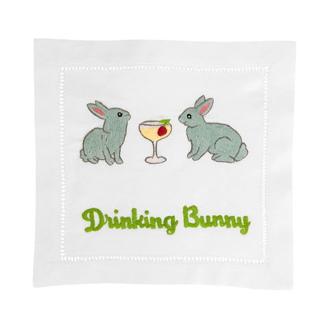 August Morgan - Drinking Bunny Cocktail Napkin Set