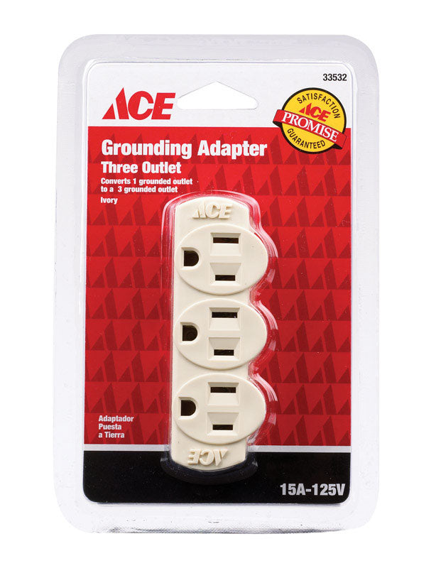 Ace Multi Plug Adapter Ace Three Outlet Grounding Adapter – Sunset & Co.