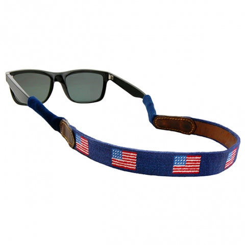 Smathers and Branson - American Flag Sunglass Needlepoint Strap