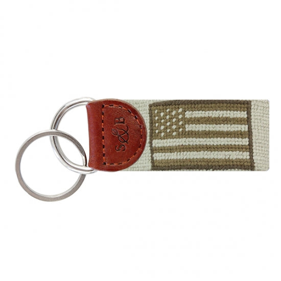 Smathers and Branson - Armed Forces Flag Needlepoint Key Fob