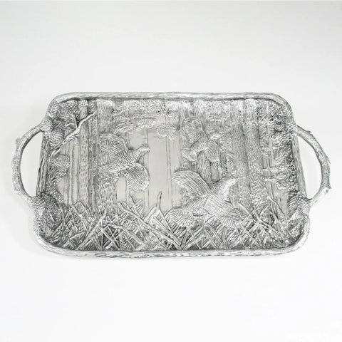 Beatriz Ball - Forest Quail Tray with Twig Handles