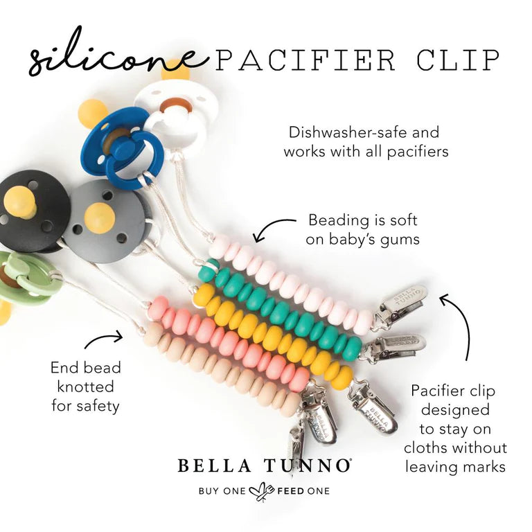 Bella Tunno - Light Blue Pacifier Clip
