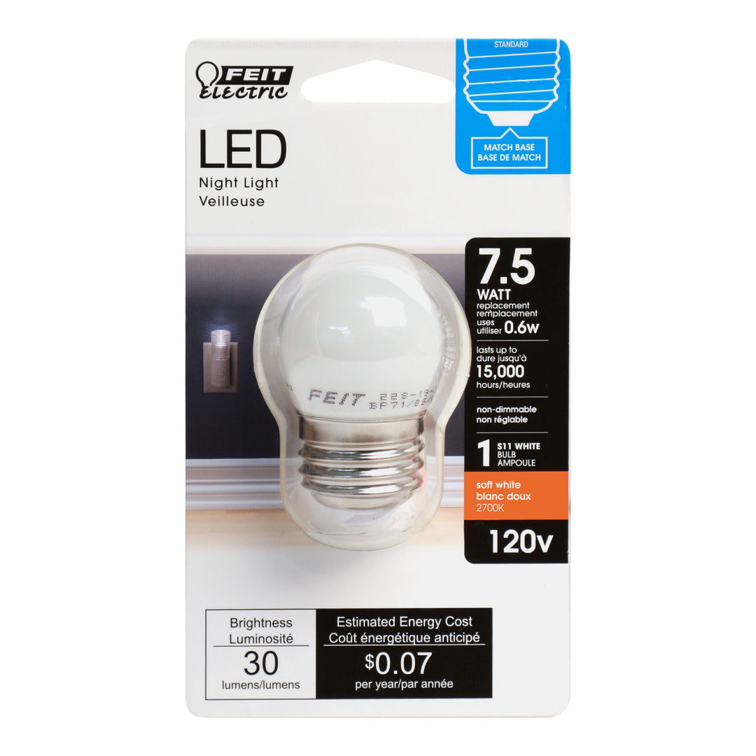 FEIT Electric S11 E26 (Medium) LED Bulb Soft White 7.5 Watt Equivalence 1 pk