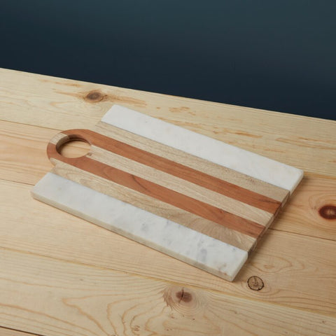Moa Marble & Wood Rectangular Board
