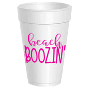 Beach Boozin Styrofoam Cups