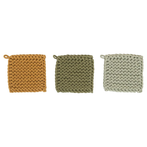 Crocheted Pot Holder - Assorted Colors