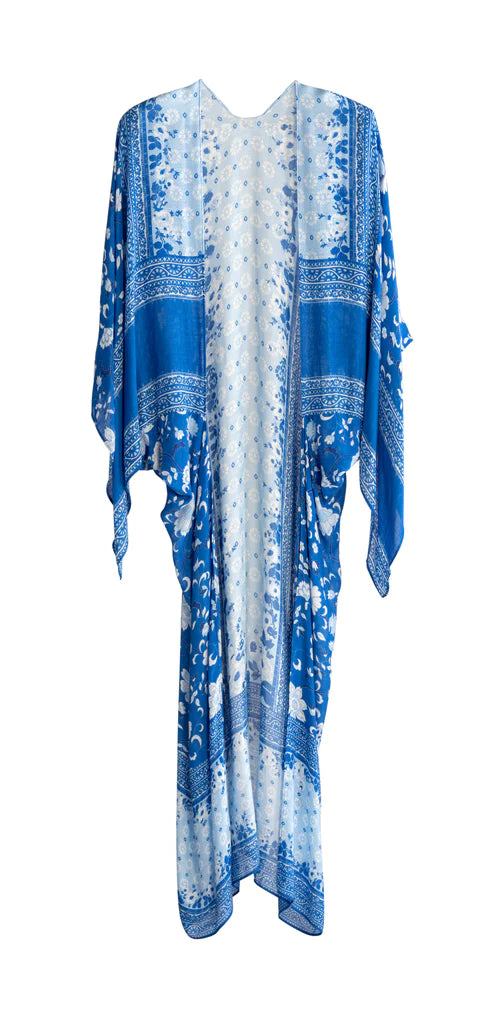 Carly Kimono - Blue Print