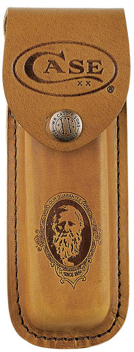 Case Knives Rosewood Standard Jig Folding Hunter with Leather Sheath