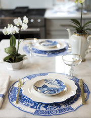 Hester & Cook - Die-Cut China Blue Placemats