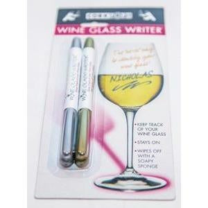 Cork Pops - Wine Glass Pens - Gold/Silver