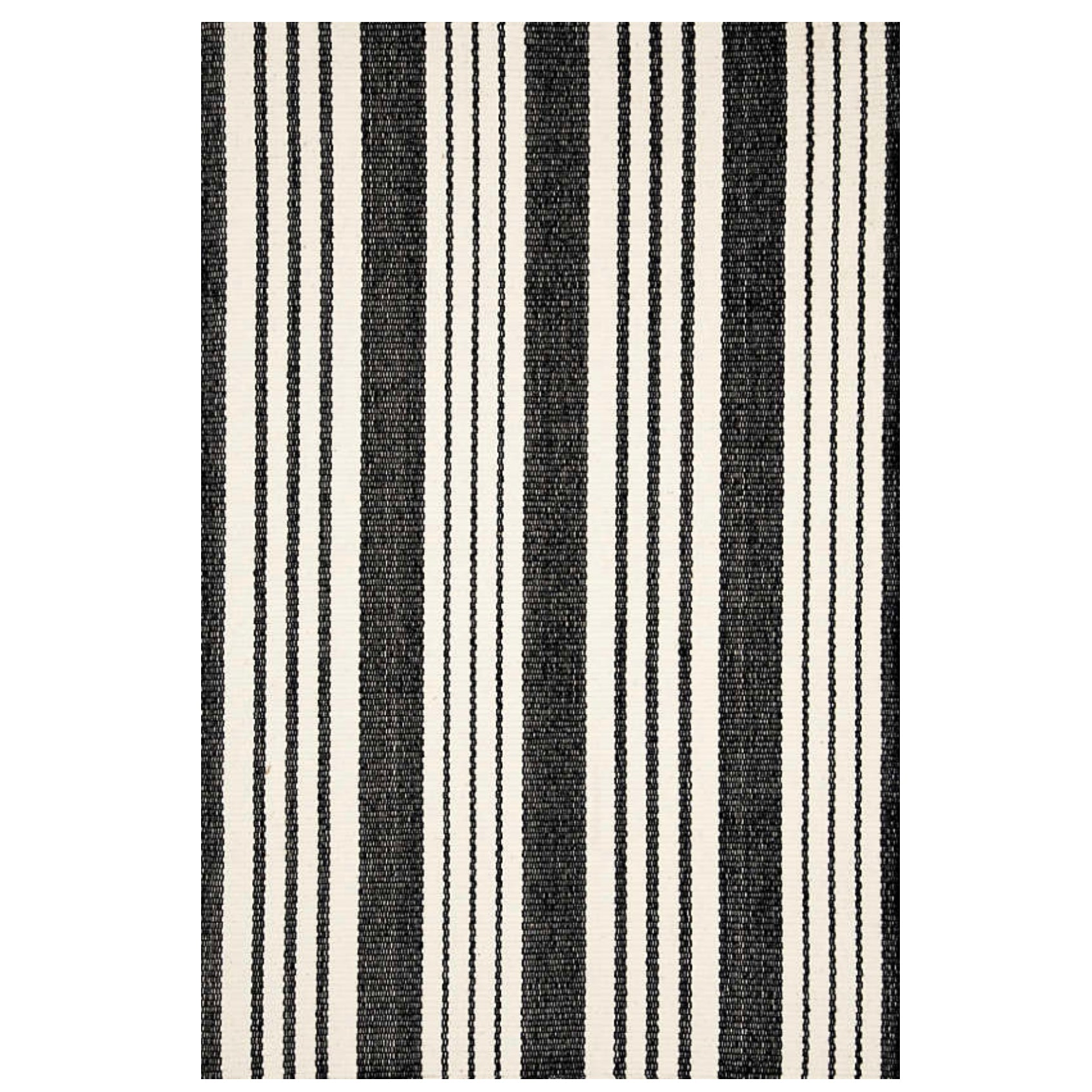 Dash & Albert - Birmingham Black Indoor/Outdoor Rug 2x3 – Sunset & Co.