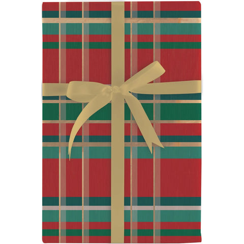 Classic Holiday Plaid Gift Wrapping Paper