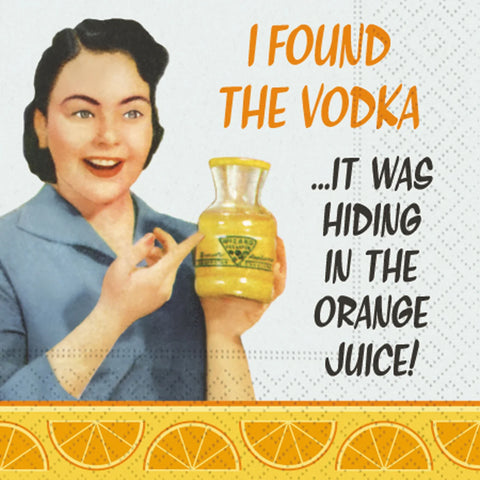 In the Orange Juice Beverage Napkins