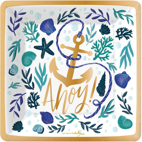 By the Shore-Ahoy Dessert Plates
