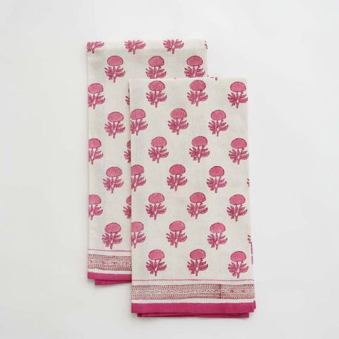 Pomegranate - Printed Tea Towels - Rosé