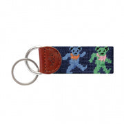 Smathers and Branson - Dancing Bears Needlepoint Key Fob