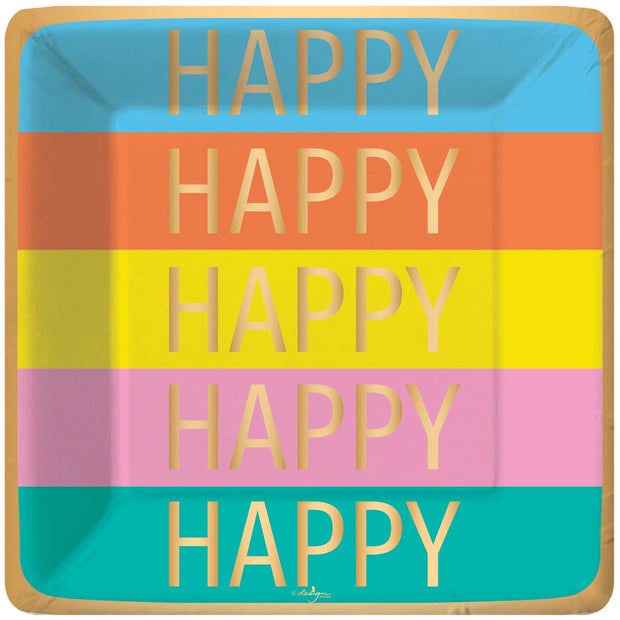 Happy Party Dinner Plates