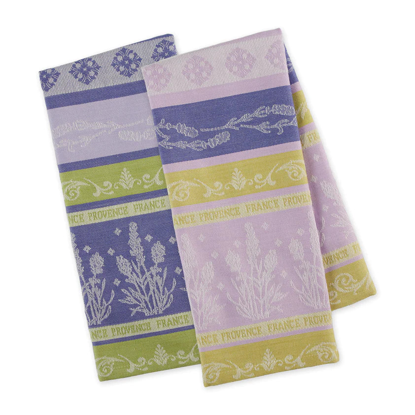 Provence Lavender Jacquard Dishtowels - Assorted