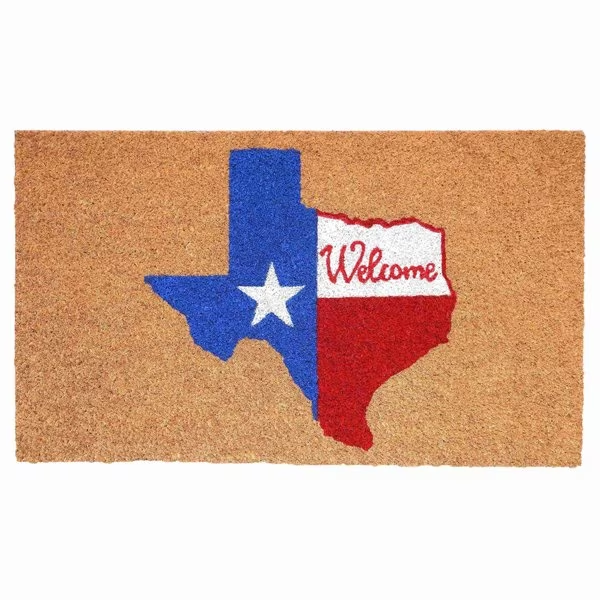 Calloway Mills - Texas Flag Welcome Coir Door Mat