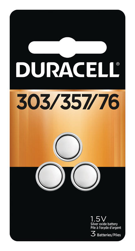 Duracell - Silver Oxide 303/357/76 Battery 3 pk