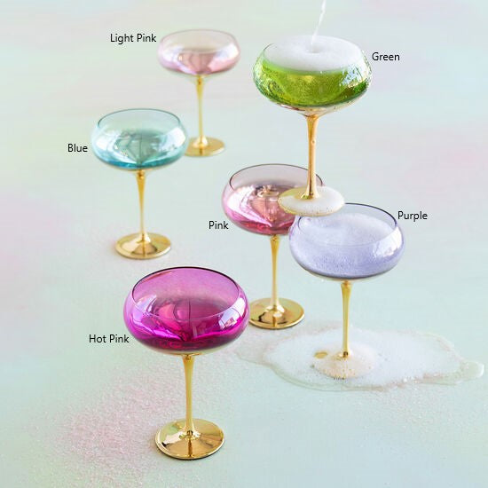 Sugar Plum Gilded Coupe Glass