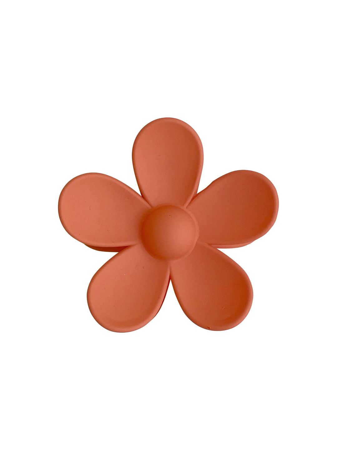 Elodie Flower Hair Clip - Matte Orange