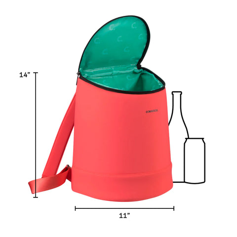 Corkcicle - Eola Bucket Cooler Bag - Coral