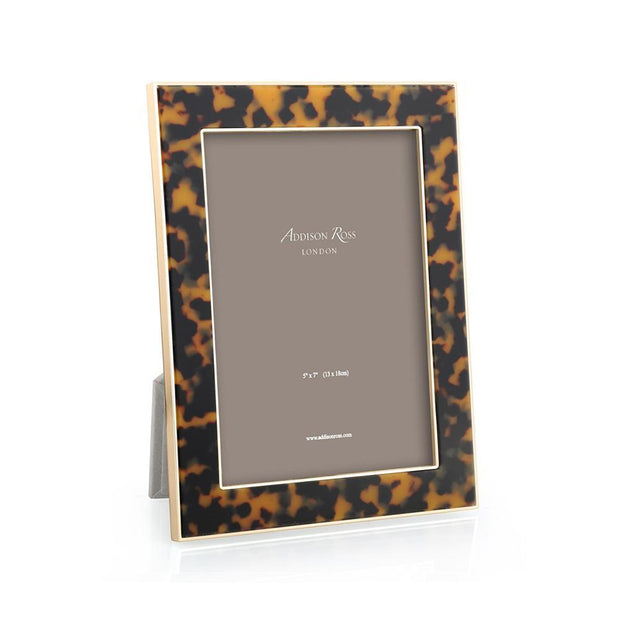 Tortoise Shell & Gold (5x7) Picture Frame