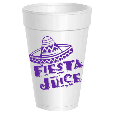 Fiesta Juice Styrofoam Cups