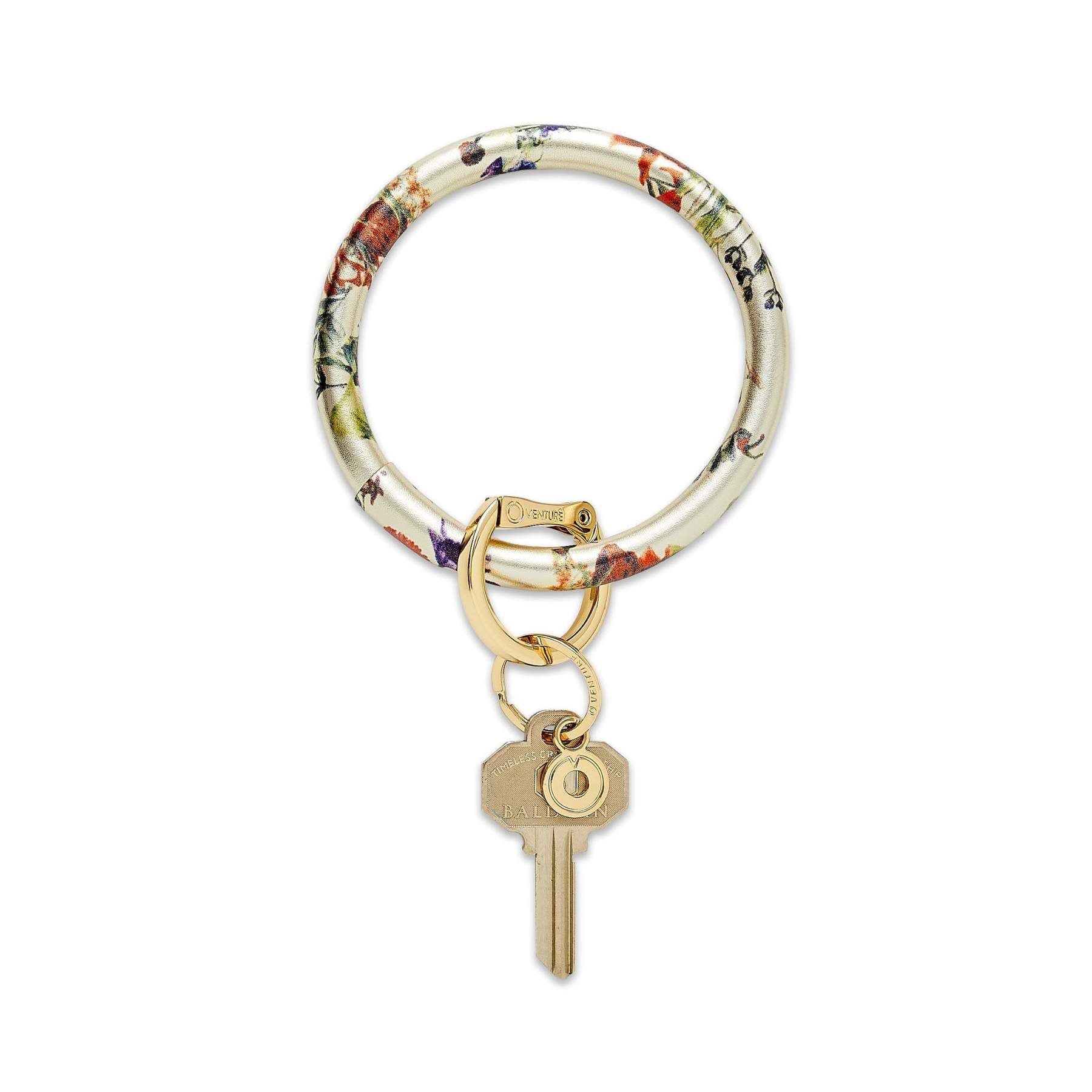 Oventure - Floral – Leather Key Ring – Sunset & Co.