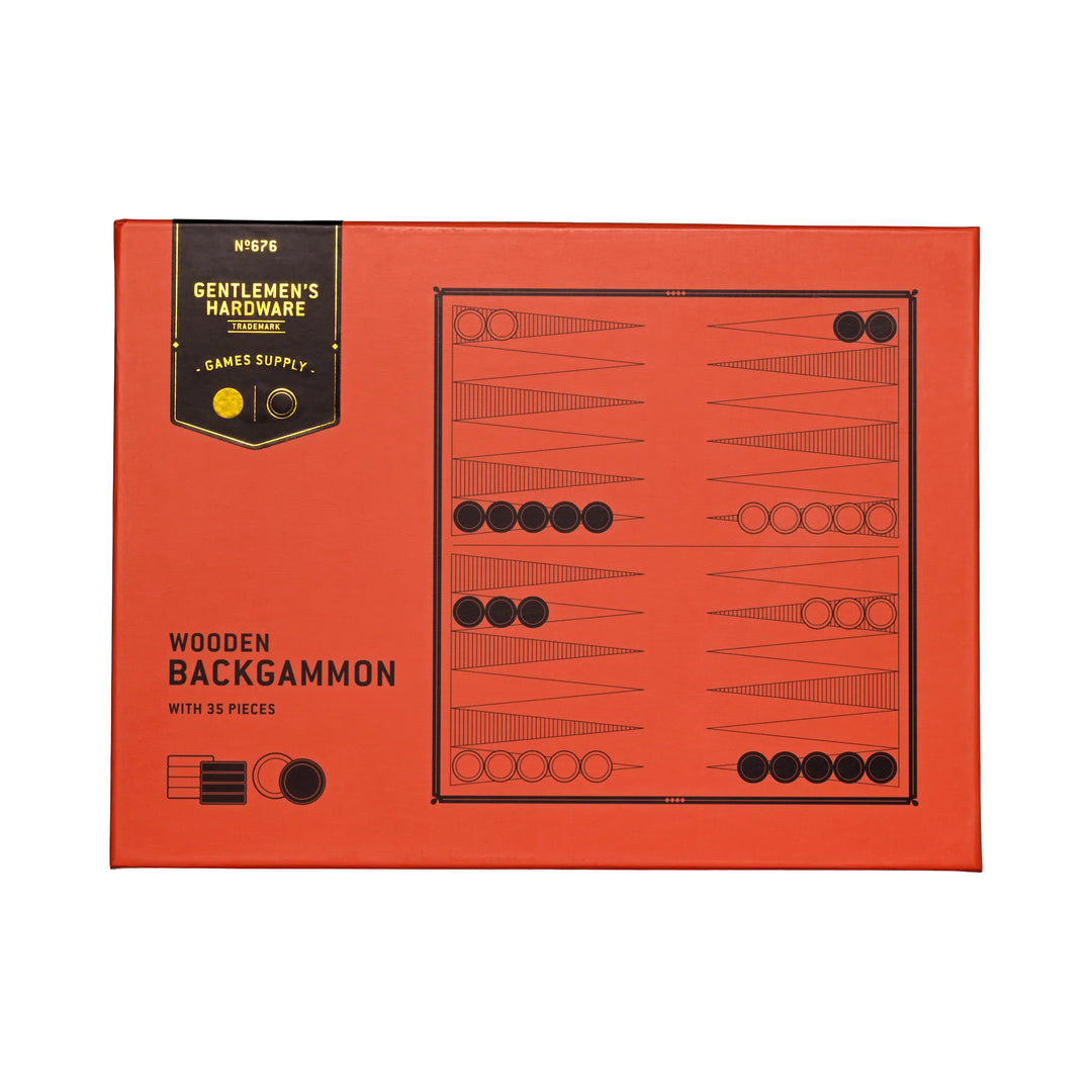 Gentlemen's Hardware - Wooden Backgammon Set