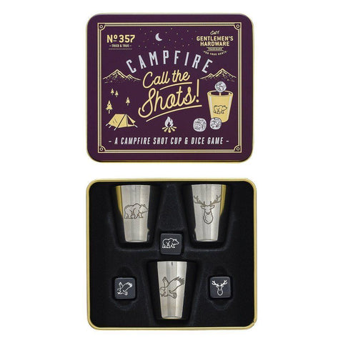 Gentlemen's Hardware - Campfire Call the Shots Shot Cup and Dice Game