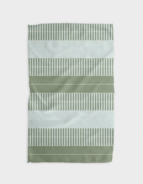 Geometry - Baton Vert Tea Towel